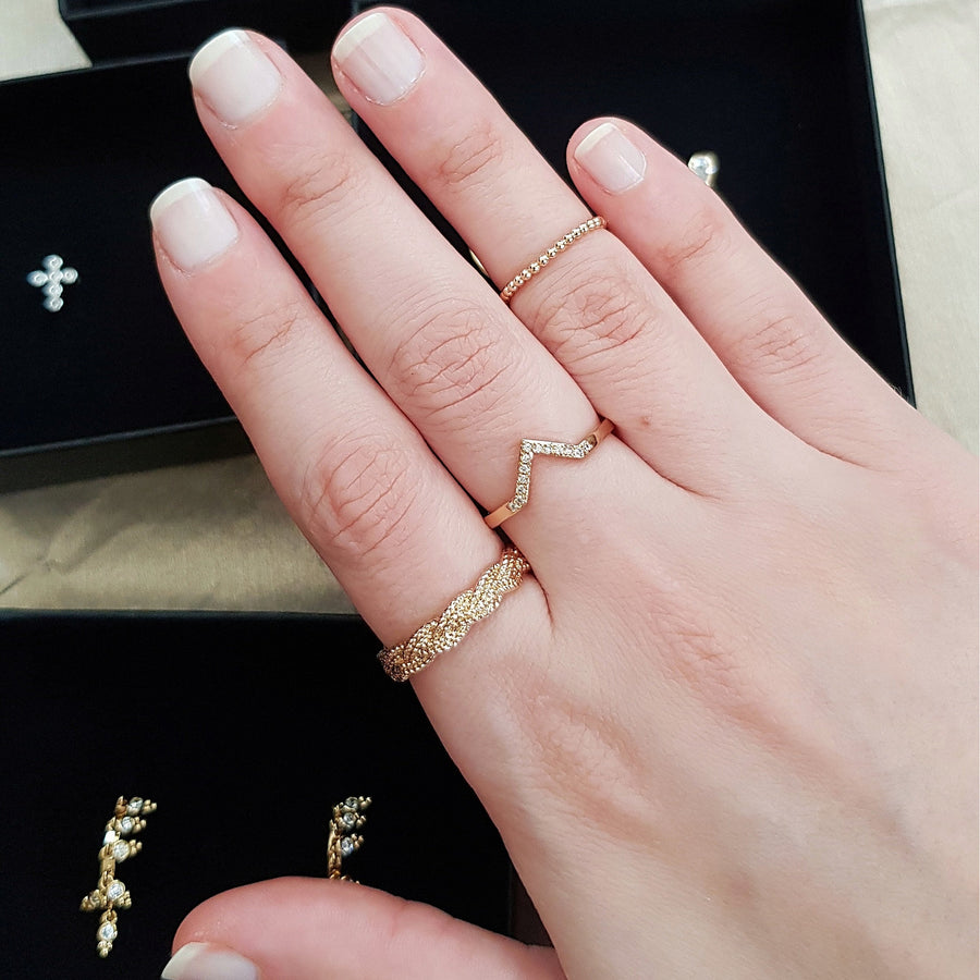 Buy Wrap Smooth Wedding Ring, 18 Karat Yellow Gold Wedding Solid Gold Ring,  Finger Wrapping Women's Pinky Ring, Women Statement Online in India - Etsy