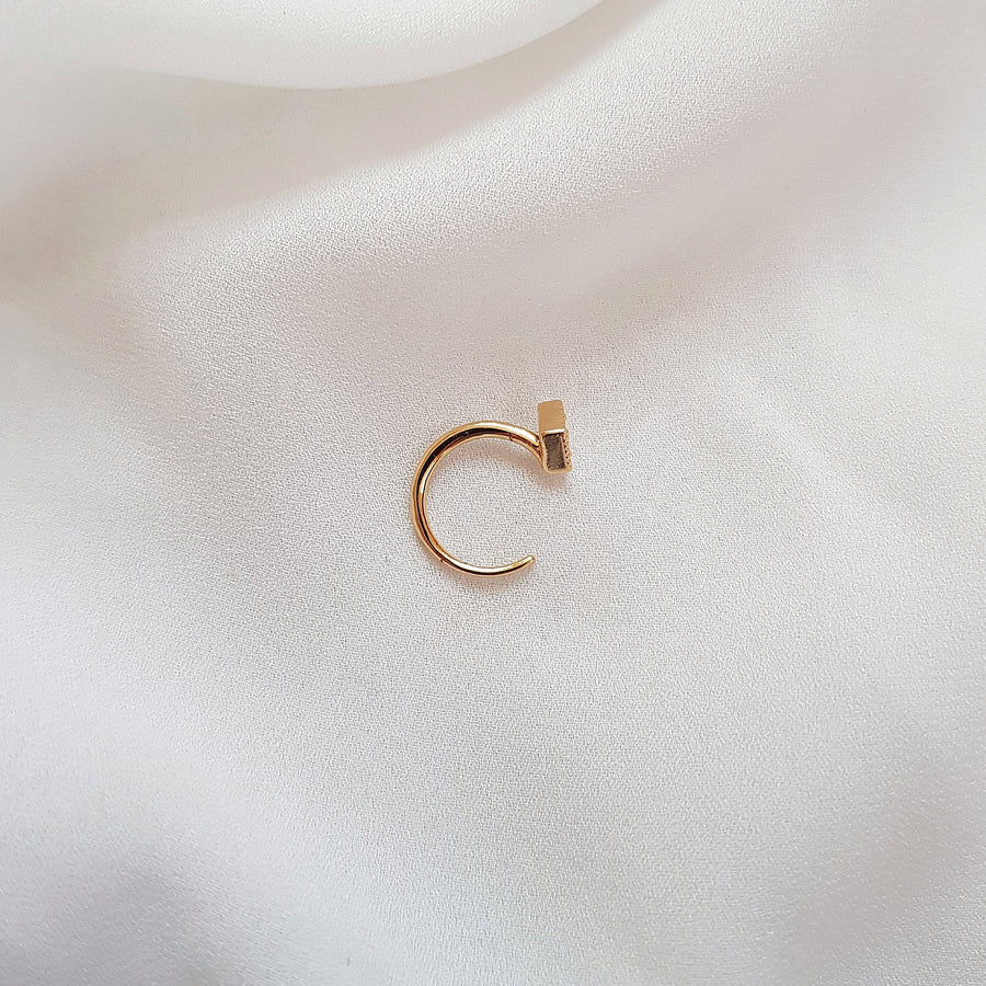 Hook earring - Gold