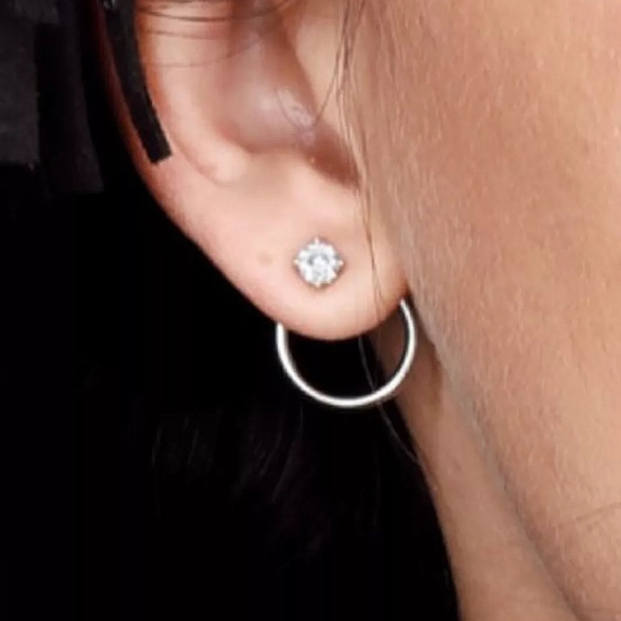Diamond earring - Silver
